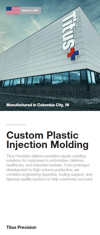 Plastic molding brochure image