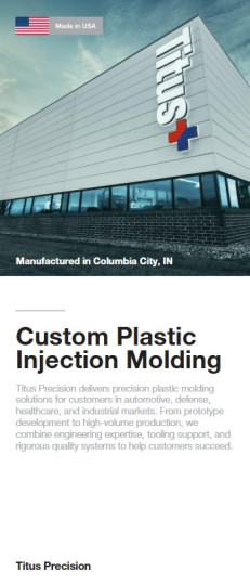 Plastic molding brochure image