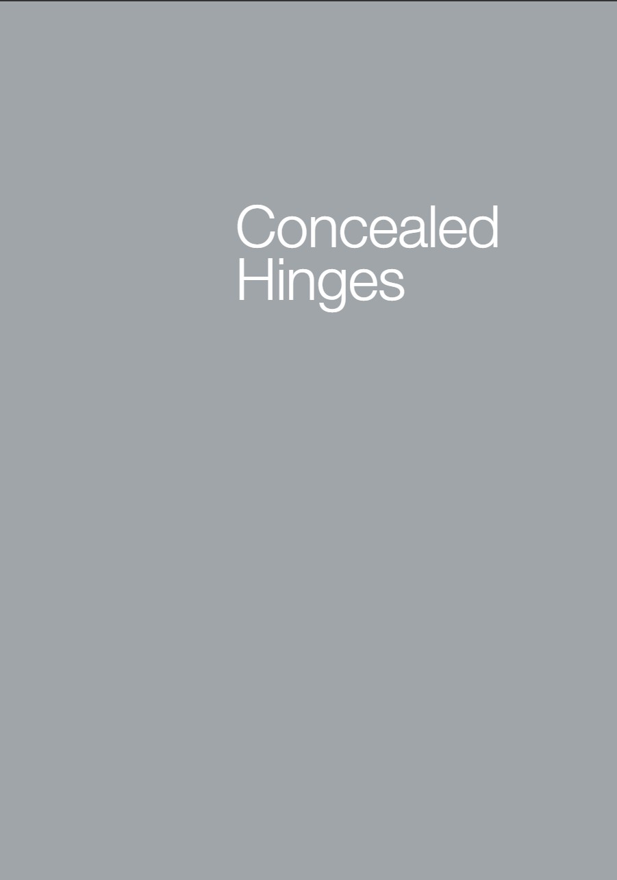 Concealed Hinges catalogue EN image