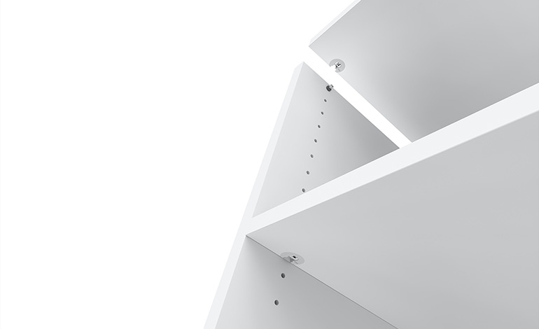 Titus System 6 Flush assembly wide view white on white RGB PREVIEW 01