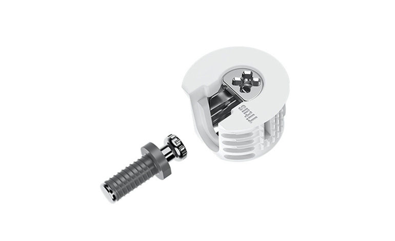 Titus System 6 Flush isolated on white white with dark grey dowel RGB PREVIEW 01