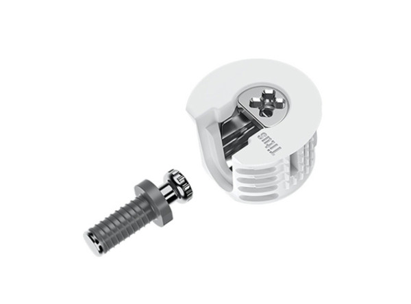 Titus   System 6 Flush   isolated on white   white with dark grey dowel   RGB PREVIEW 01
