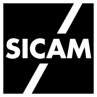SICAM logo negativ