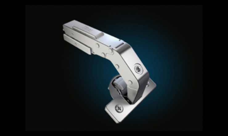 T type Pie cut corner hinge