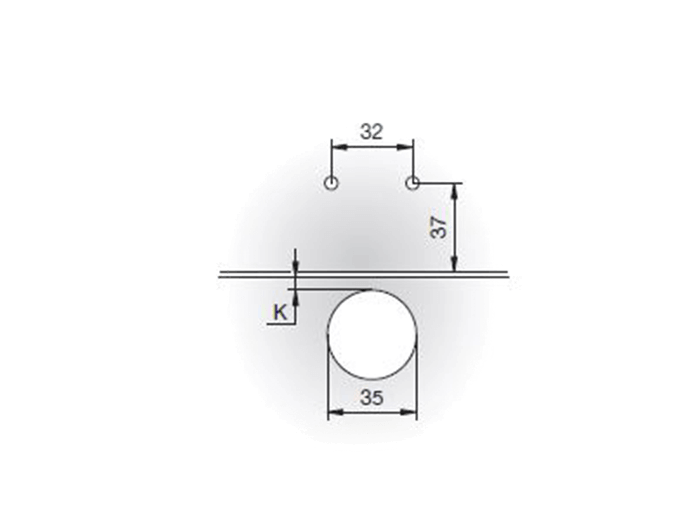 T Type Pie Cut Corner Hinge No Special Edge Drilling Required
