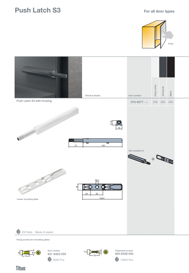 PushLatchS3 catalogue cover