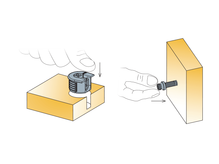 Quickfit Expanding Dowels Full Tool free Assembly