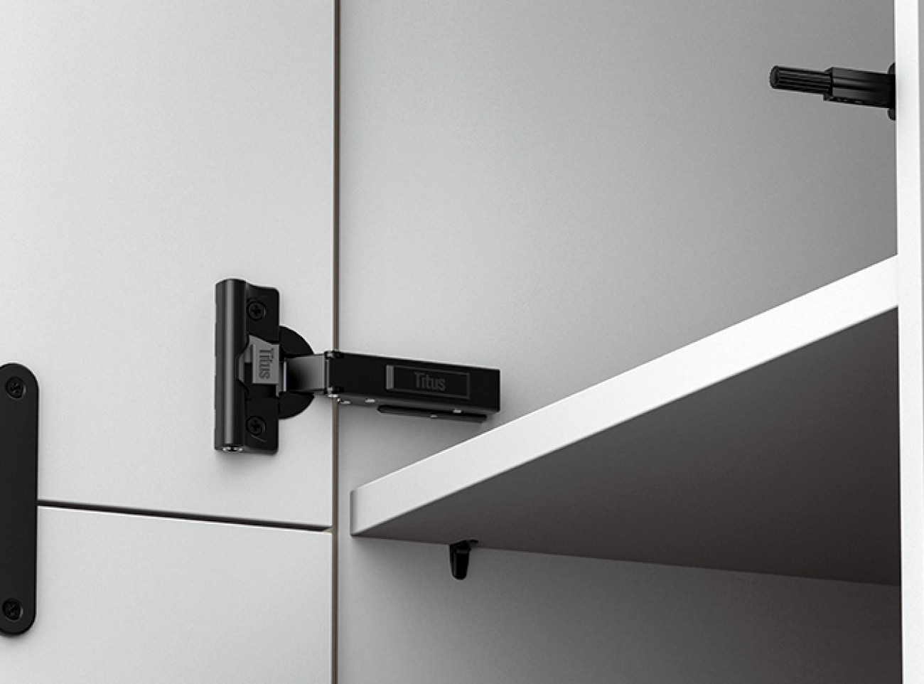 Tera Black Range On White Cabinet
