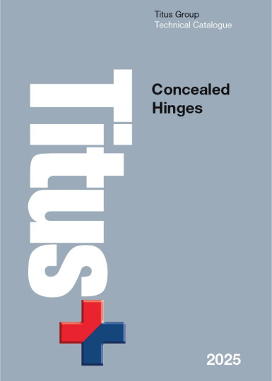 2025 Titus Furniture Fittings Systems Concealed hinges catalogue EN image