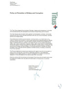 Policy on the prevention of bribery and corruption image