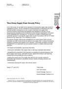 Titus Group Supply Chain Security Policy image