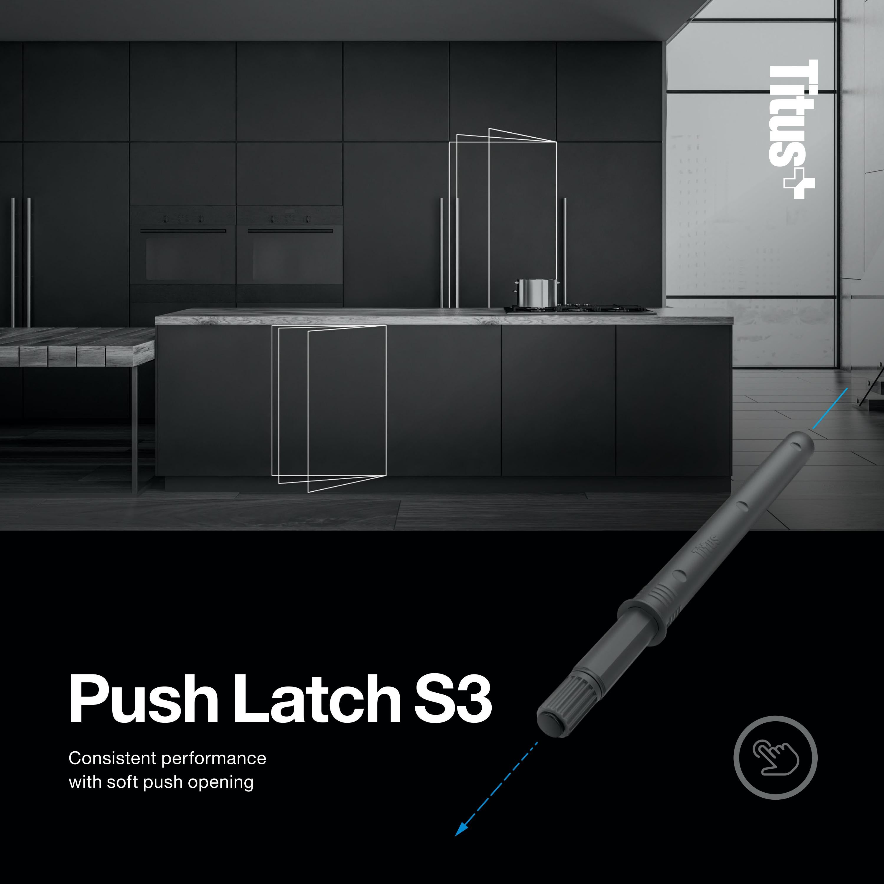 titus push latch s3