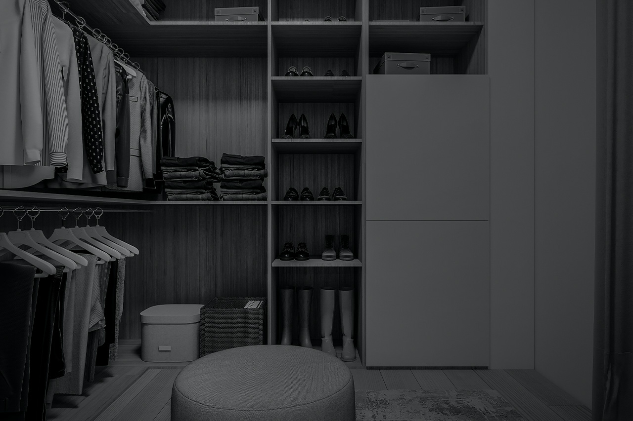 Titus NEW CI   ambient   System 6   walk in closet 2   white lines A