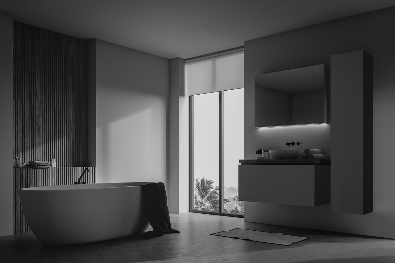 Titus NEW CI   ambient   TL5   bathroom A   white lines A